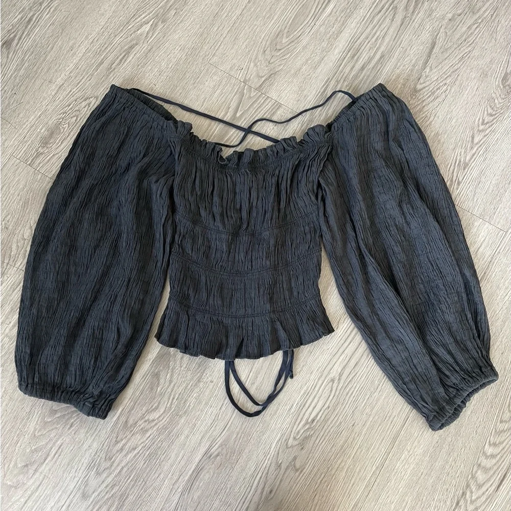 New urban outfitters vida lace back smocked top - Picture 3 of 6
